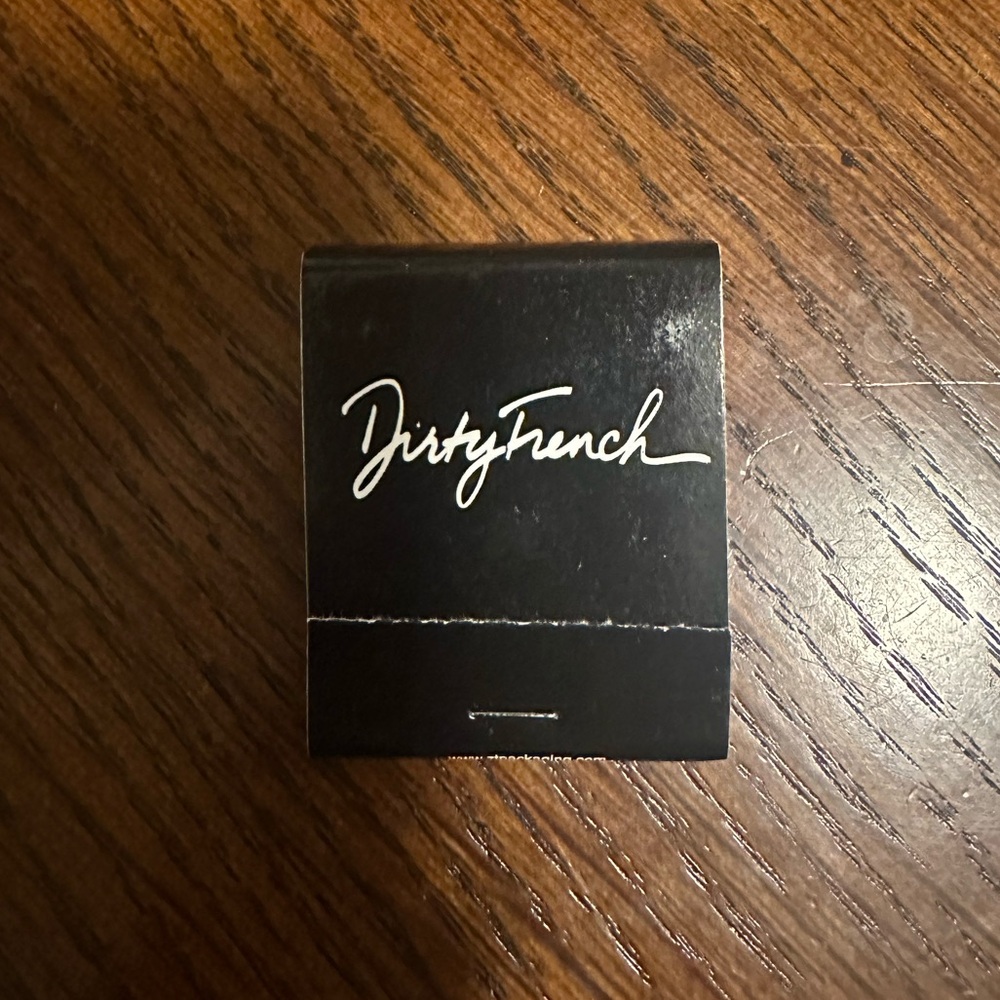 Dirty French matchbook
